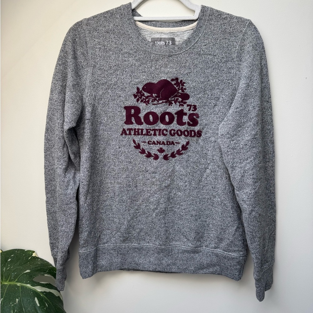 Roots Heather Gray Crewneck Sweater